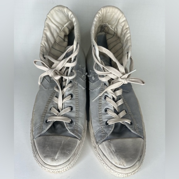 Converse High Top Lace Up Casual Shoes Sneakers Men 44.5 US 10.5 Washed Textile - Picture 6 of 16